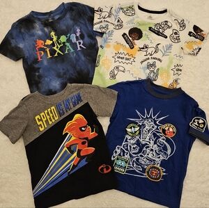 Disney Pixar Kids T-Shirt Bundle